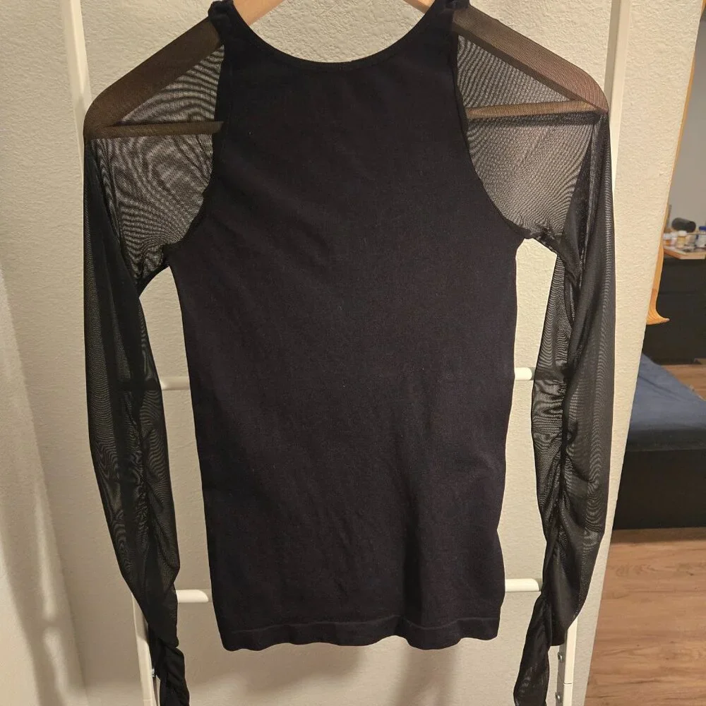 Free People mesh sleeve top - Picture 6 of 6